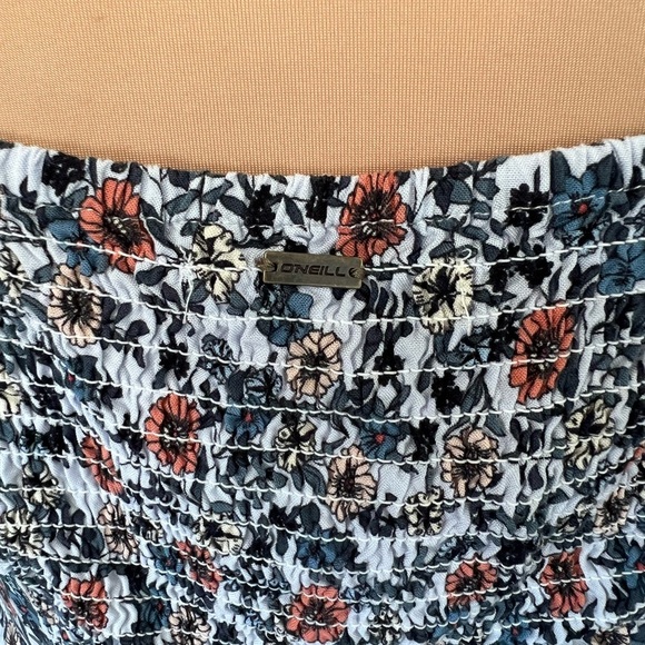 O’Neill Floral Square Neck Long Sleeve Dress‎ Beach Cottagecore - Picture 5 of 8